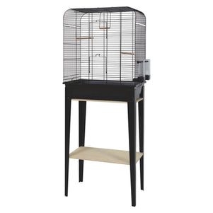 Zolux Vogelkooi Chic Loft Met Meubel Zwart