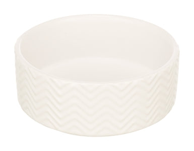 Trixie Voerbak / Drinkbak Wave Keramiek Wit