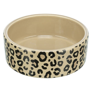 Trixie Voerbak / Drinkbak Leo Kat Keramiek Panterprint Assorti