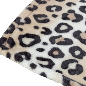 Trixie Hondendeken Leo Soft Pluche Creme / Panterprint