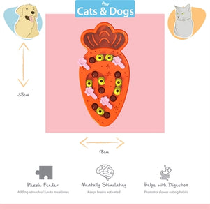 Happy Pet Tabby Patch Wortel Puzzel Intelligentie Speelgoed