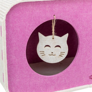 Trixie Speelbox Merle Vierkant Vilt Zand / Roze