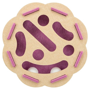 Trixie Hole'n'roll Bloem Vilt Roze / Beige