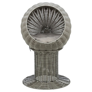 Trixie Kattenmand Amalia Rond Polyrattan Grijs