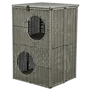 Trixie Kattenmand Amalia Hoekig Polyrattan Grijs