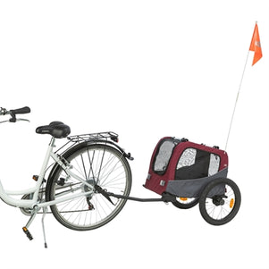 Trixie Hondenfietskar Grijs / Rood