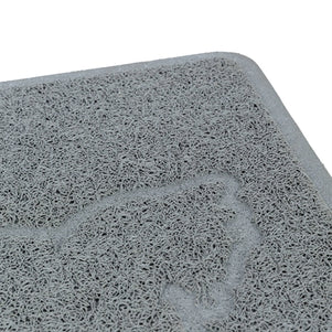 Trixie Kattenbakmat Kattensilhouet Pvc Lichtgrijs