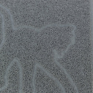 Trixie Kattenbakmat Kattensilhouet Pvc Lichtgrijs